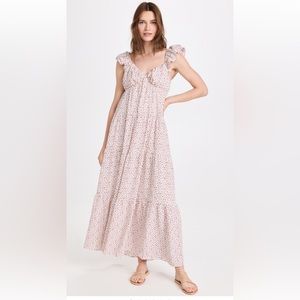 English Factory Sweetheart Floral Maxi Dress S
